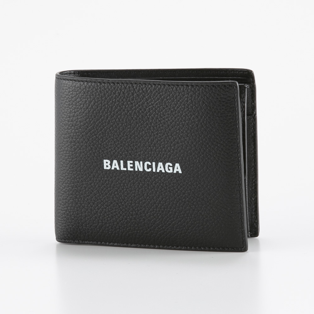 バレンシアガ BALENCIAGA 折財布　コインケース　カードケース 黒　ロゴ