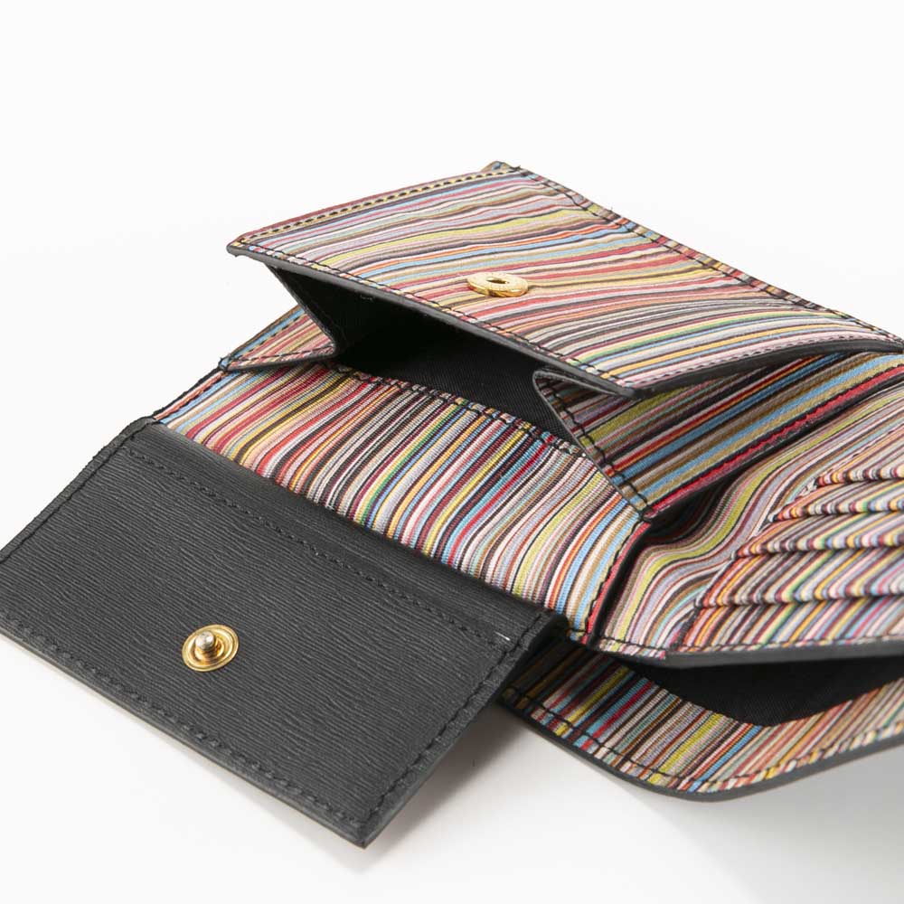 ポールスミス Paul Smith 折財布 MULTI STRIPE 小銭入付き 4833X/ASTRML【FITHOUSE ONLINE SHOP】