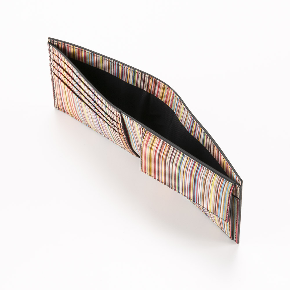 ポールスミス Paul Smith 折財布 サフィアノ MULTI STRIPE 小銭入付き 4833X/BMULTS【FITHOUSE ONLINE SHOP】