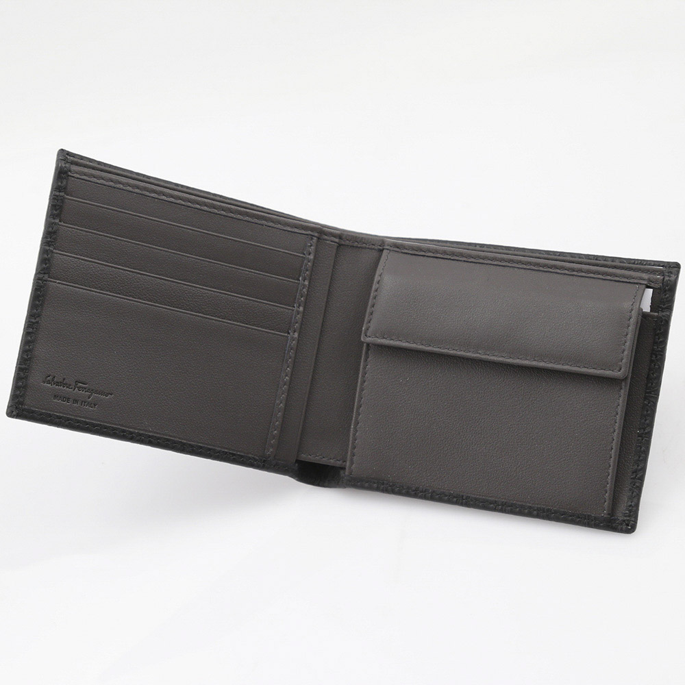 Ｆｅｒｒａｇａｍｏ FER･14R GAMMA SOFT SAF 折り財布 9407-0568274/D.BK ブラック【FITHOUSE ONLINE SHOP】