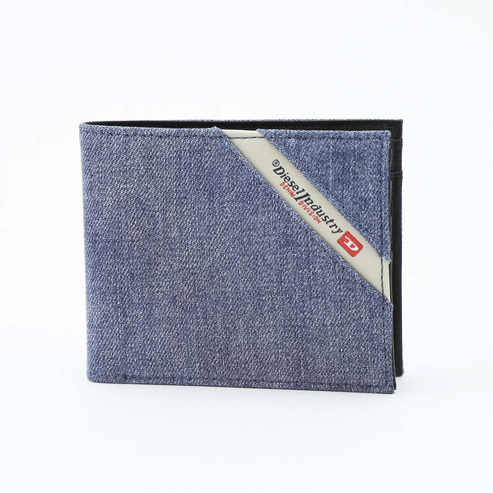 DIESEL ディーゼル 折財布  DENIM/HIRESH S折小銭 X05268PS778/H3820 ネイビーブルー【FITHOUSE ONLINE SHOP】