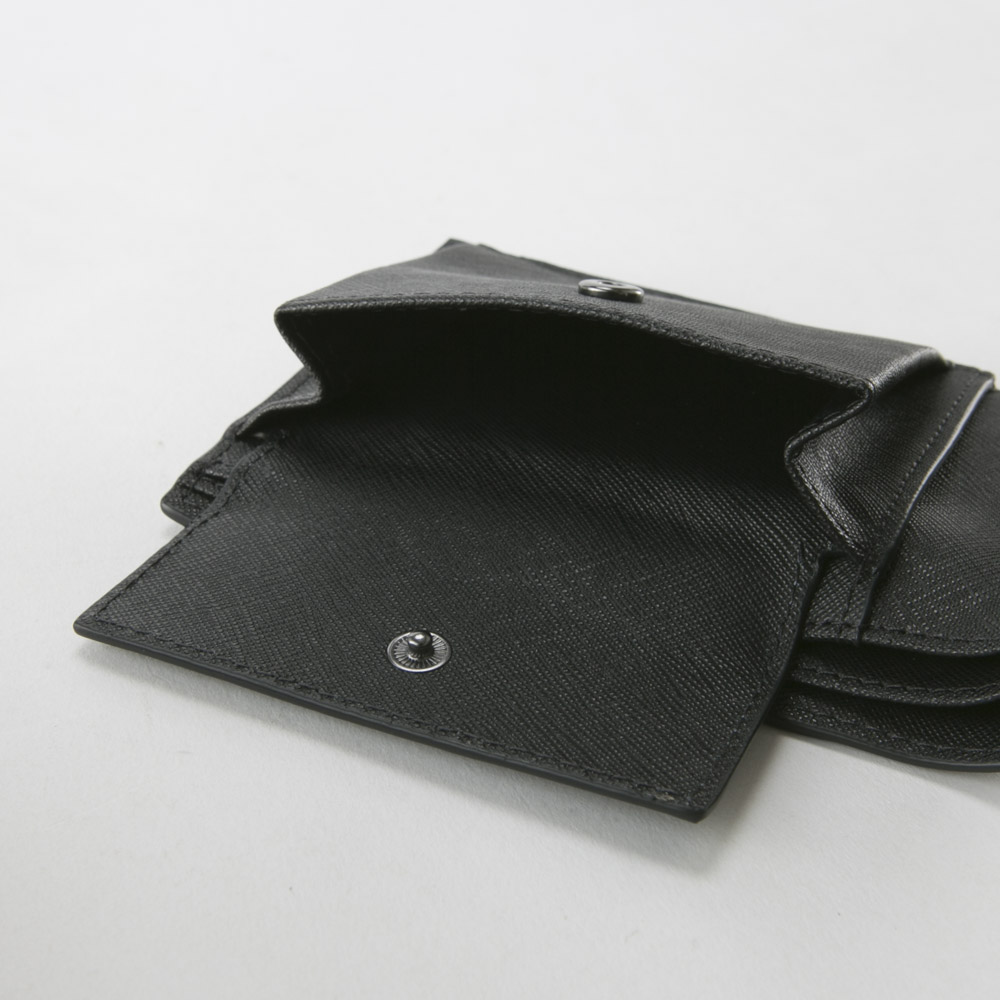 エンポリオアルマーニ EMPORIO ARMANI レザー&PVCオールオーバーロゴ折財布 Y4R065YG91J【FITHOUSE ONLINE SHOP】