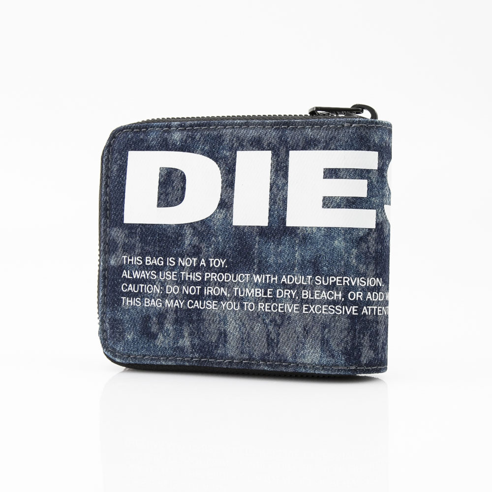 ディーゼル DIESEL 折財布 THIS.ZIP HIRESH折小銭 X06004P2088 T6331 ブルー／ホワイト【FITHOUSE ONLINE SHOP】