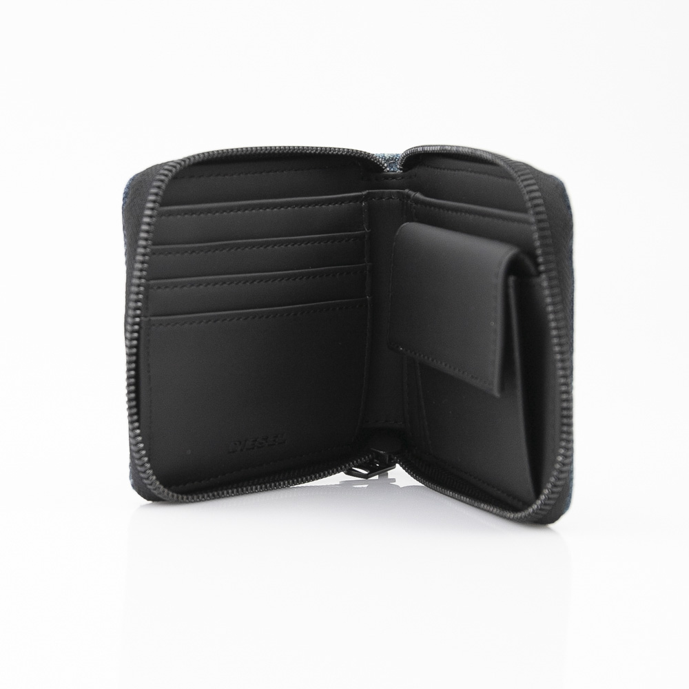 ディーゼル DIESEL 折財布 THIS.ZIP HIRESH折小銭 X06004P2088 T6331 ブルー／ホワイト【FITHOUSE ONLINE SHOP】