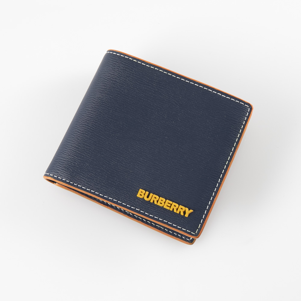 バーバリー BURBERRY 折財布 トップステッチグレイニーレザー 8032485【FITHOUSE ONLINE SHOP】