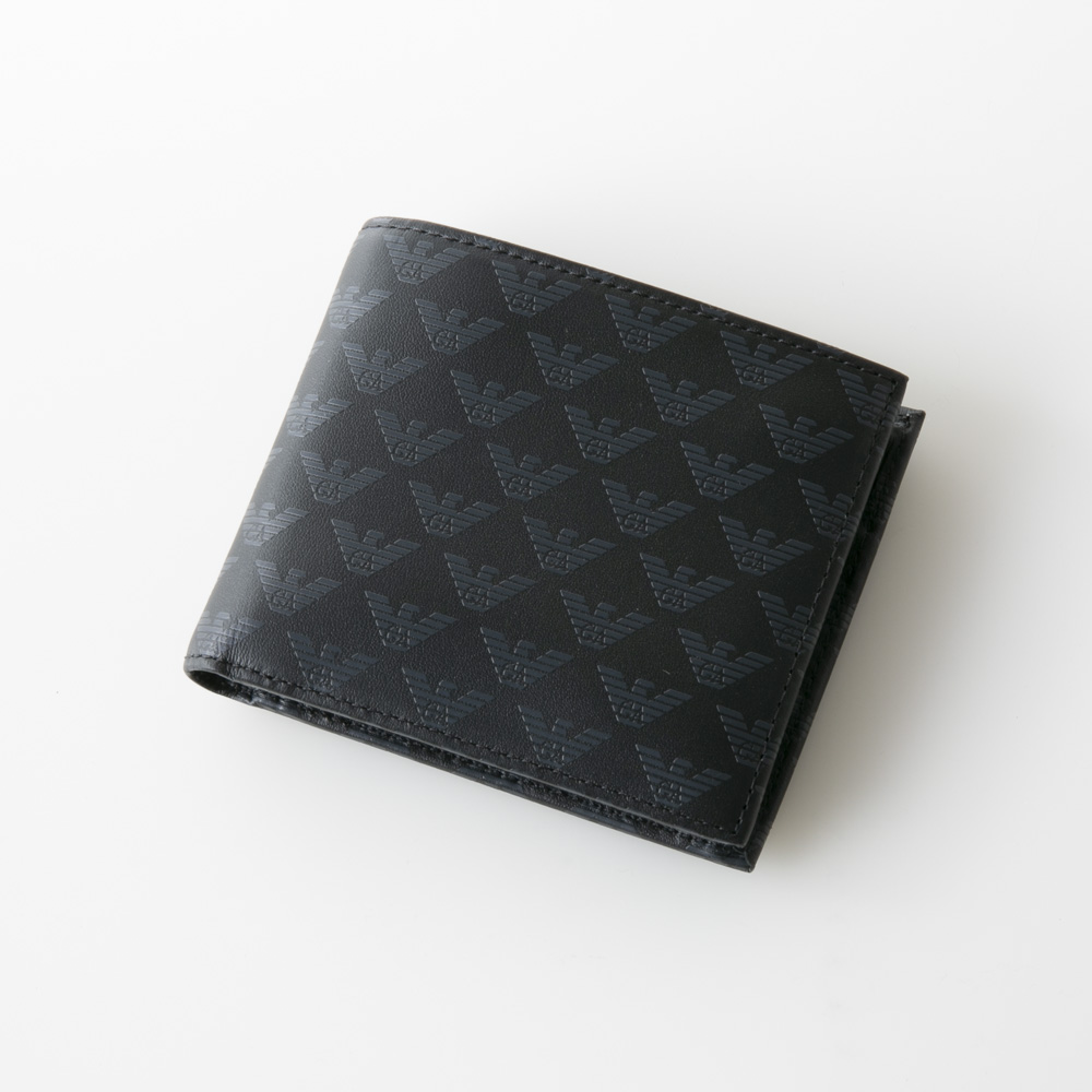 エンポリオアルマーニ EMPORIO ARMANI 折財布 カーフマーク柄折小銭付 YEM122YTO2J【FITHOUSE ONLINE SHOP】