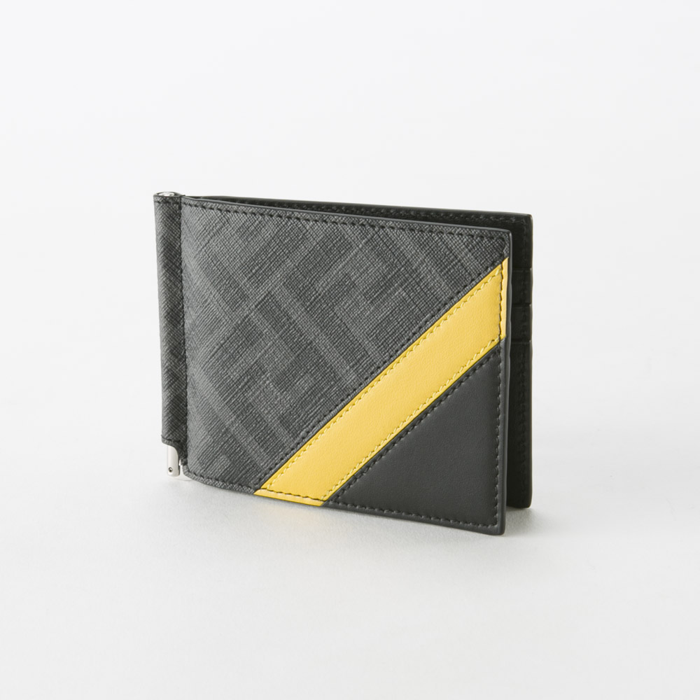 フェンディ FENDI DIAGONAL FF折札マネークリップ 7M0281-A9XS【FITHOUSE ONLINE SHOP】