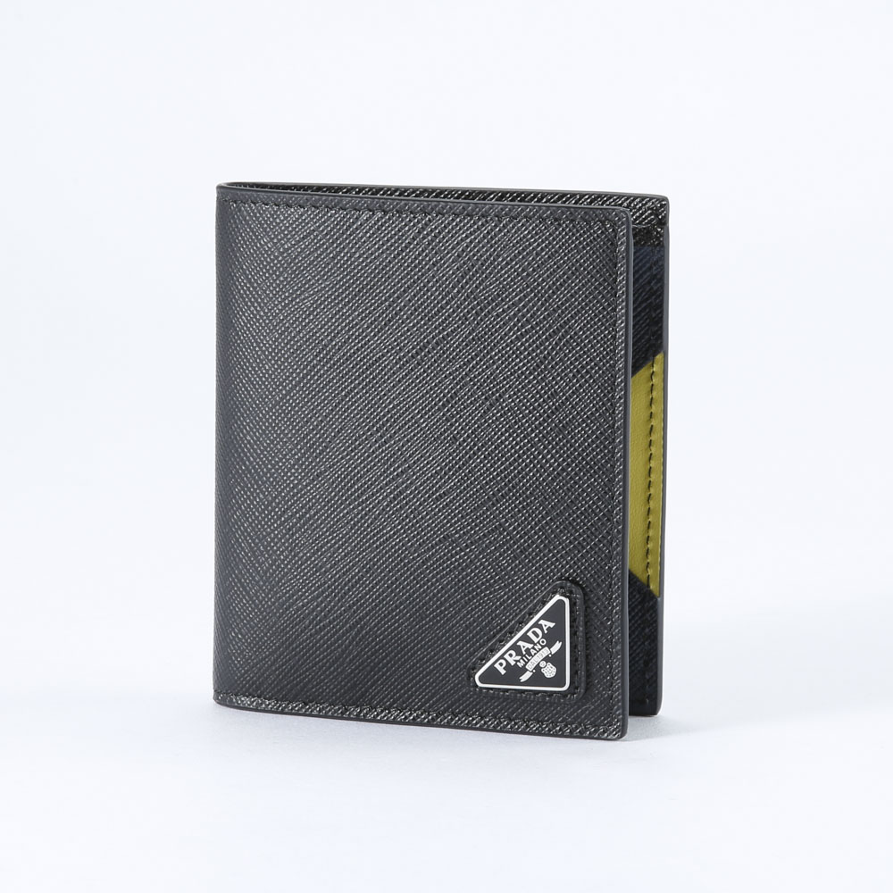 プラダ PRADA 折財布 SAF.TRIANGOLO COLOUR 折財布小銭入無/NERO 2MO004-2DRM【FITHOUSE ONLINE SHOP】