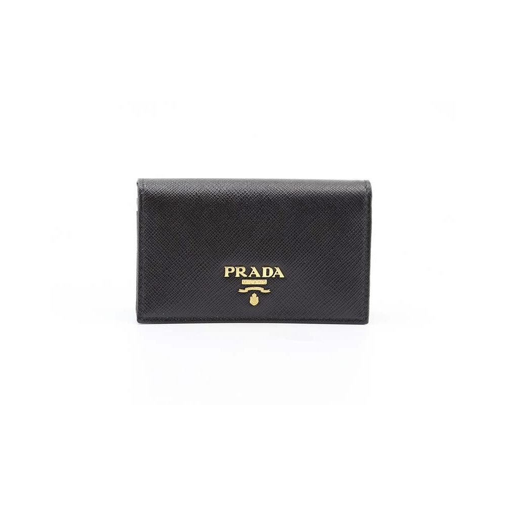 プラダ PRADA カードケース・名刺入れ SAF METAL ORO/NERO 1MC122-QWA 