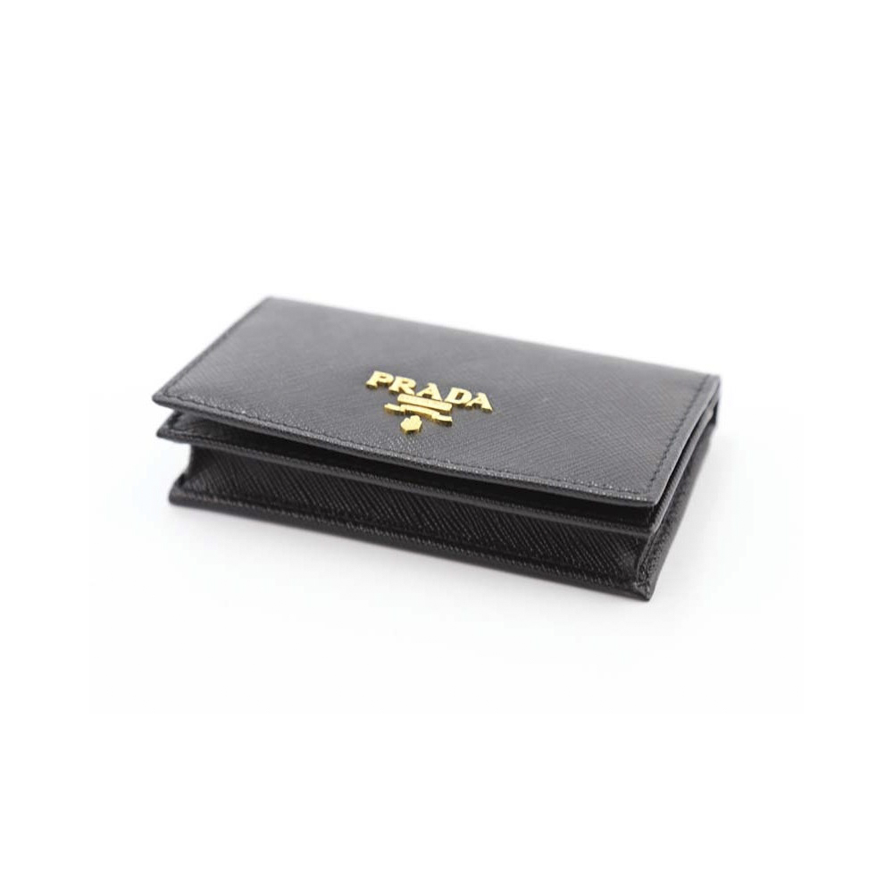 プラダ PRADA カードケース・名刺入れ SAF METAL ORO/NERO 1MC122-QWA【FITHOUSE ONLINE SHOP】