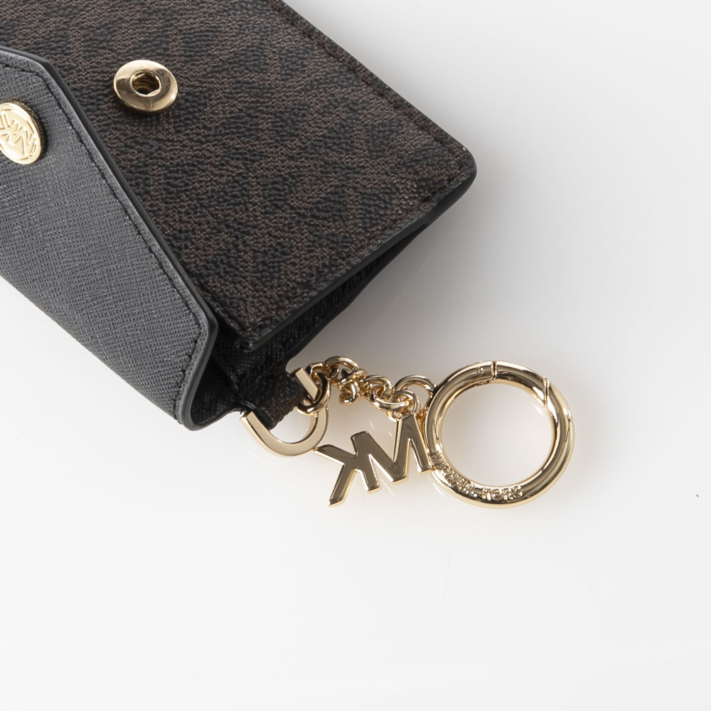 マイケルコース MICHAEL KORS カードケース KALA PVCシグネチャーSMキーリング付カードケース 35F0GW9D1B/O【FITHOUSE ONLINE SHOP】