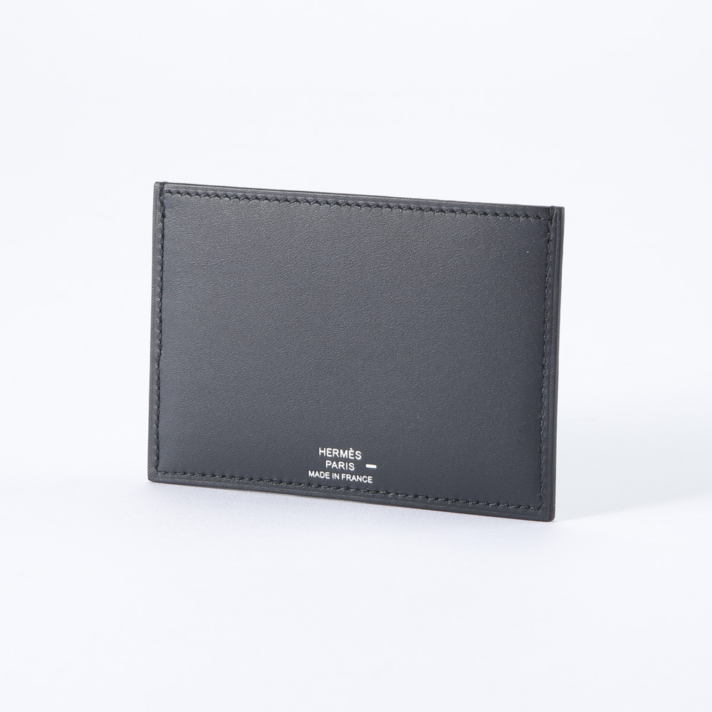 エルメス HERMES カードケース・名刺入れ ヴォーエヴァカーフ/ブルー 