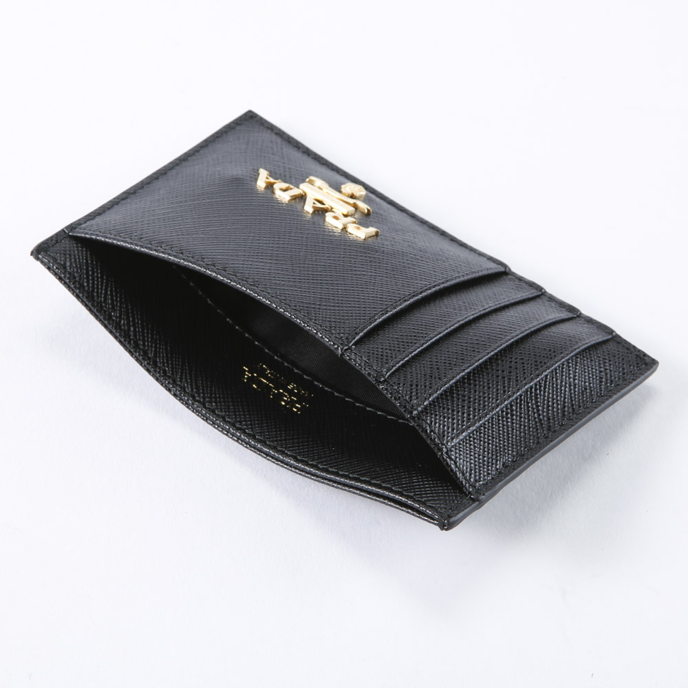 プラダ PRADA SAFFIANO METALマチ無カードケース/NERO 1MC053-QWA【FITHOUSE ONLINE SHOP】