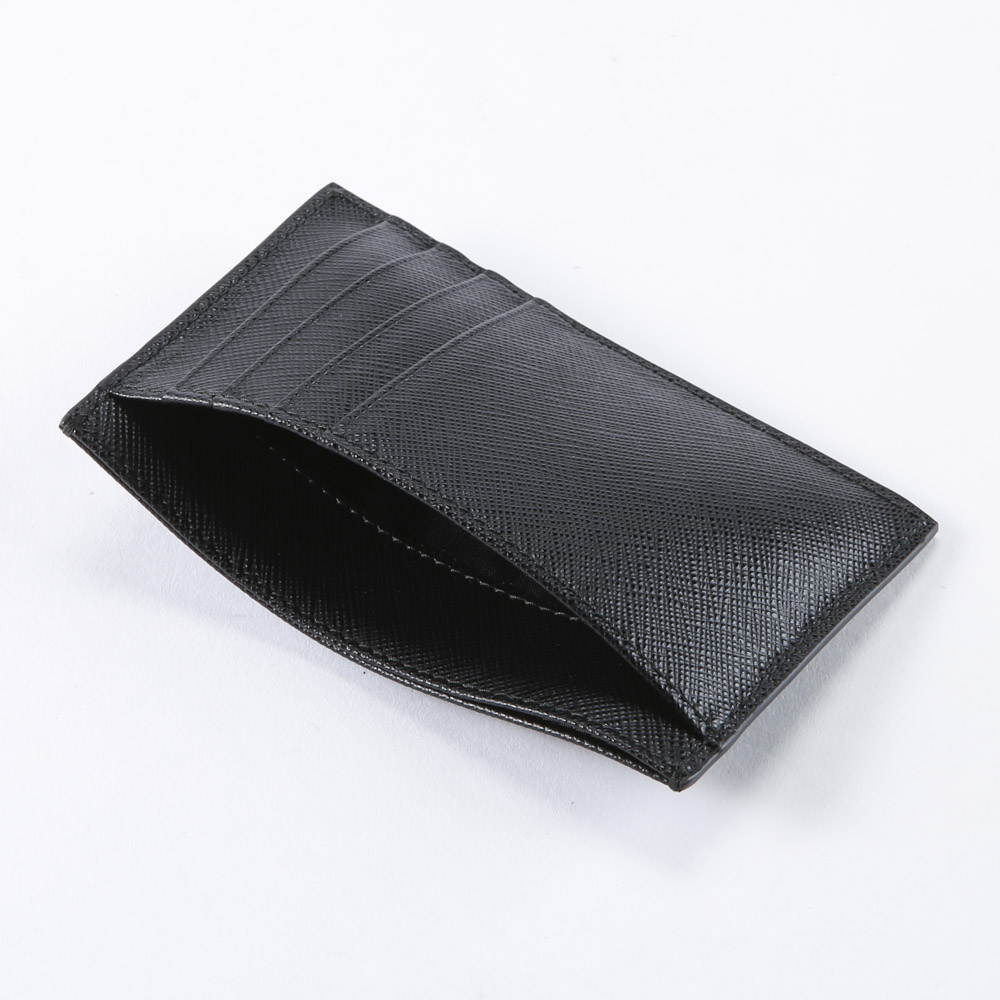 プラダ PRADA SAFFIANO METALマチ無カードケース/NERO 1MC053-QWA【FITHOUSE ONLINE SHOP】