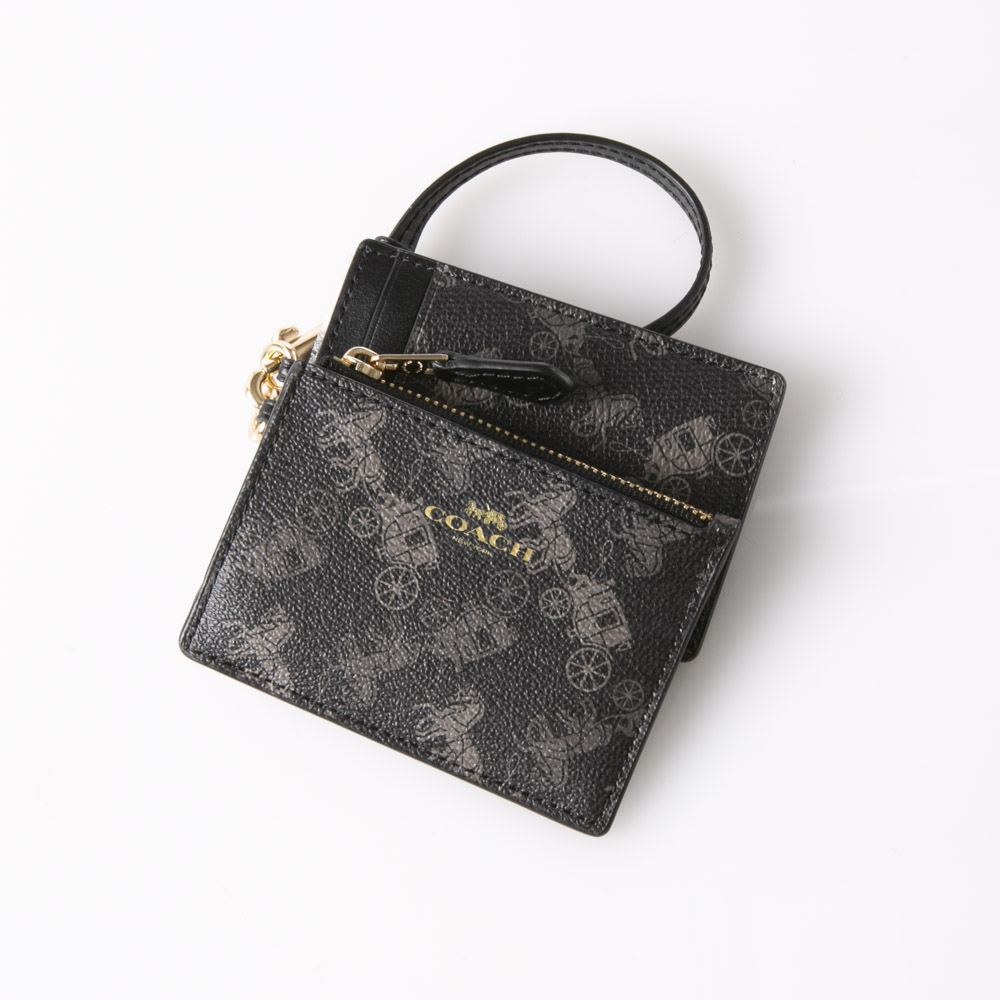 コーチ COACH 小銭入れ・カードケース ホースアンドキャリッジプリントランヤードID&コインケース 79945【FITHOUSE ONLINE SHOP】