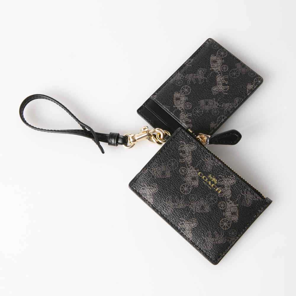 コーチ COACH 小銭入れ・カードケース ホースアンドキャリッジプリントランヤードID&コインケース 79945【FITHOUSE ONLINE SHOP】