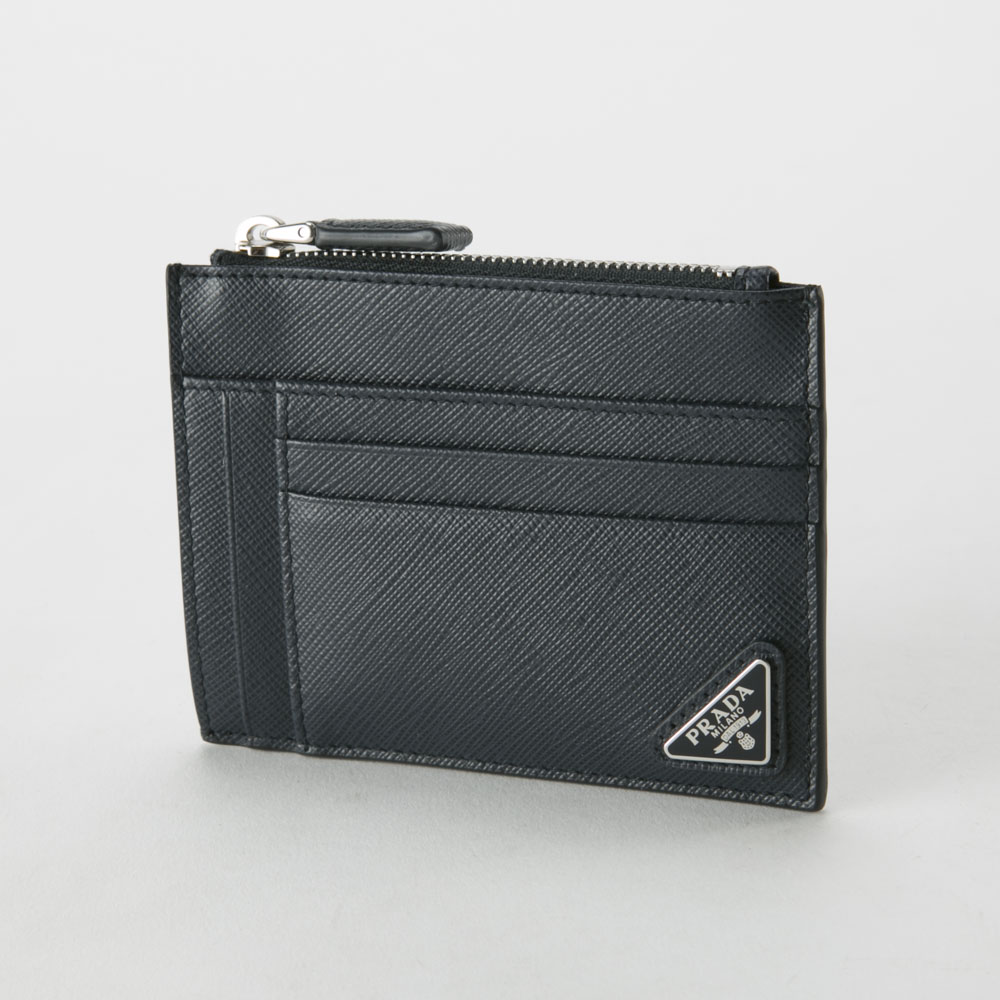 【美品✨️】PRADA プラダ 三角プレート マネークリップ ブラック 黒