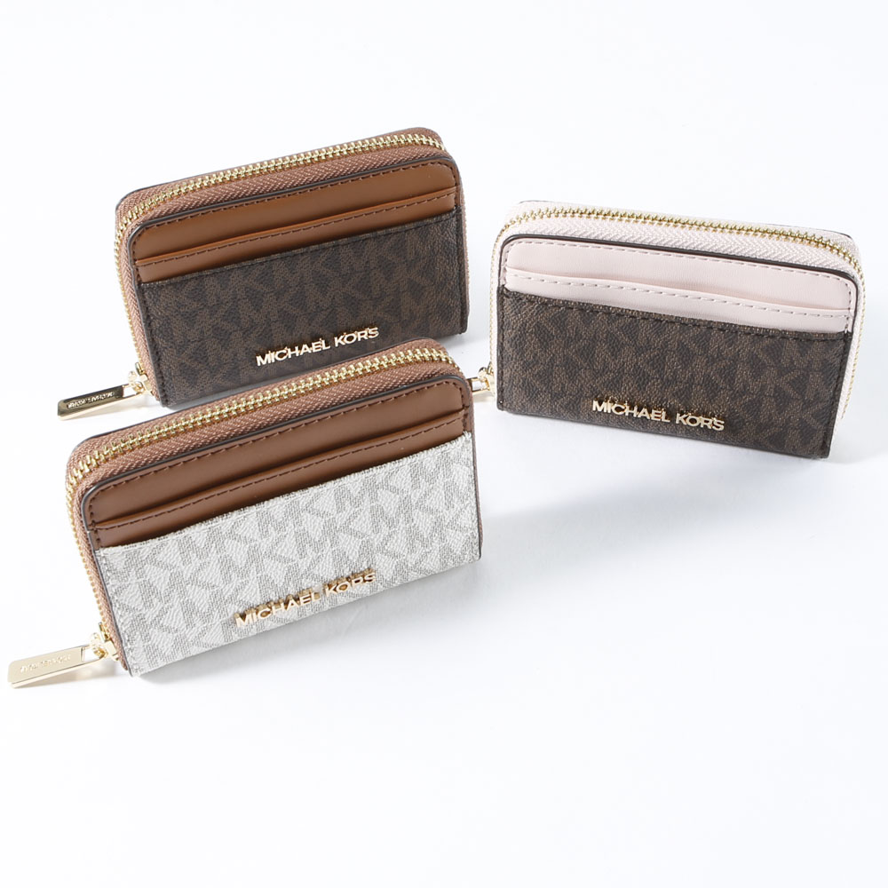 マイケルコース MICHAEL KORS 小銭入れ JET SET PVCシグネチャー ラウンド 35H9GTVZ2B/O【FITHOUSE ONLINE SHOP】