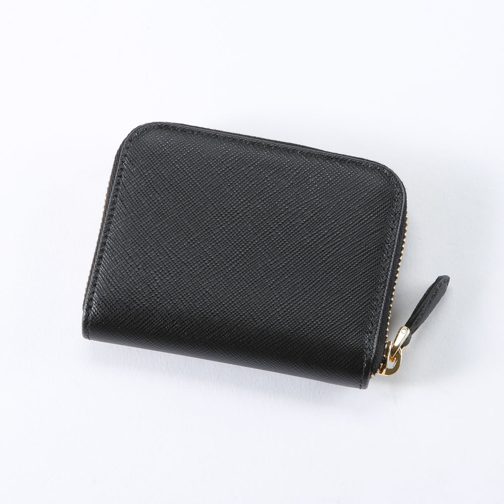 プラダ PRADA 小銭入れ SAF.METAL ラウンド/NERO 1MM268-QWA