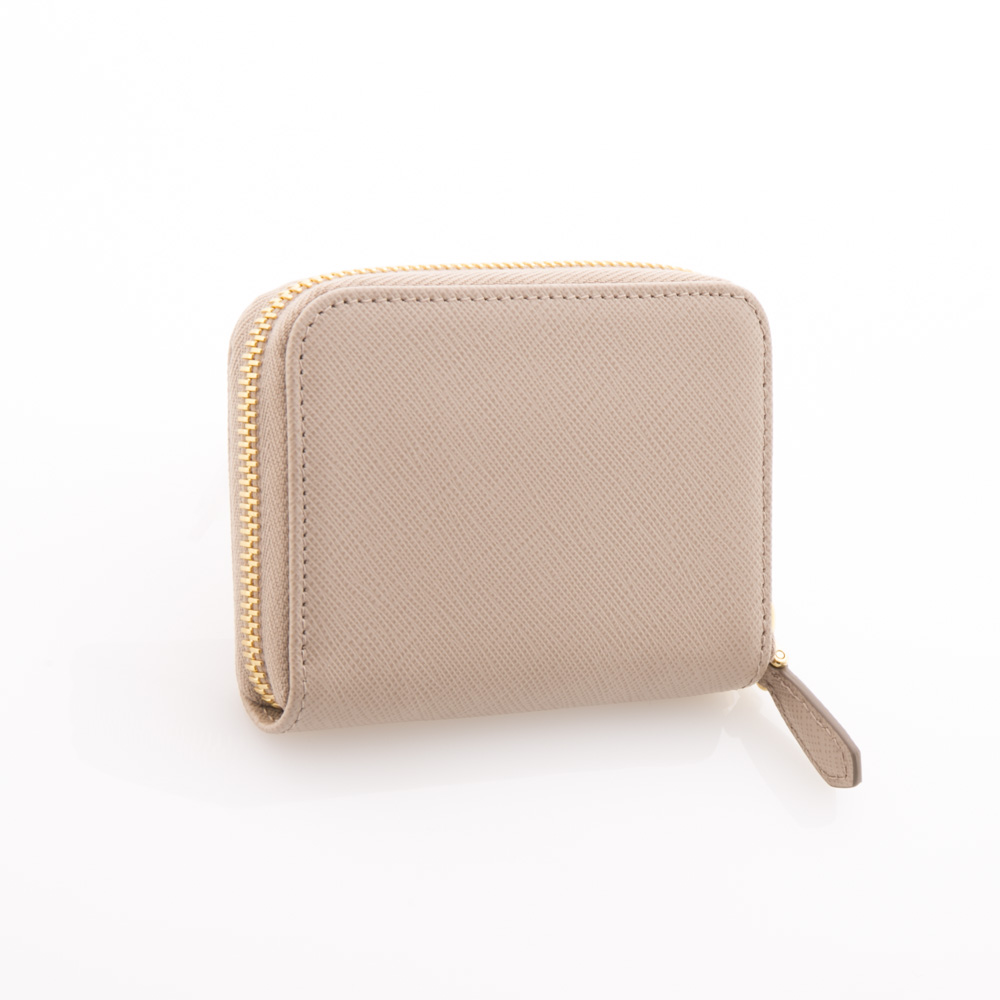 プラダ PRADA キーケース コインケース サフィアーノメタルオロ ベージュ レディース PRADA 1PP122 QWA F0236 （ベージュ）