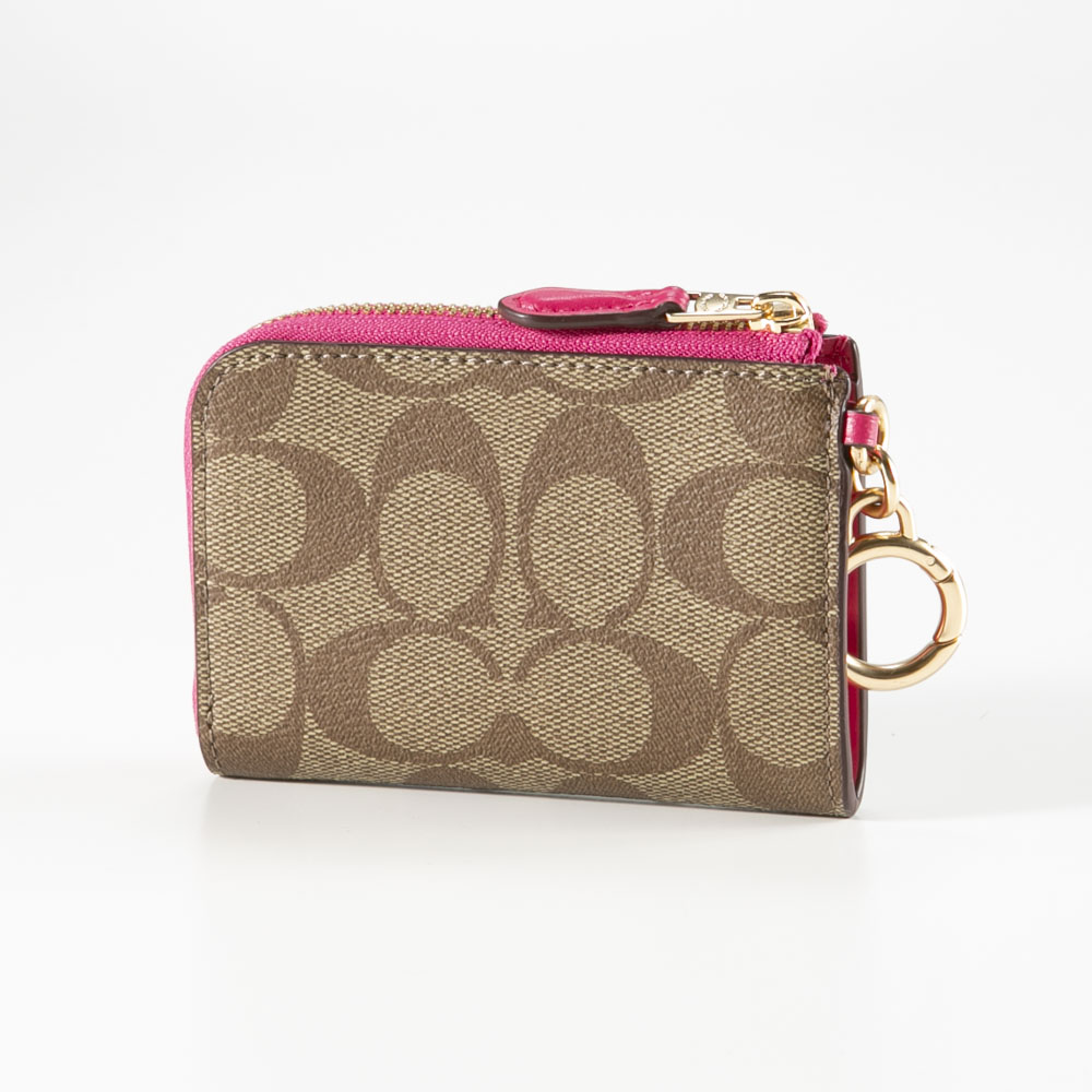コーチ COACH 小銭入れ シグネチャー PVC キーリング付 C8275【FITHOUSE ONLINE SHOP】