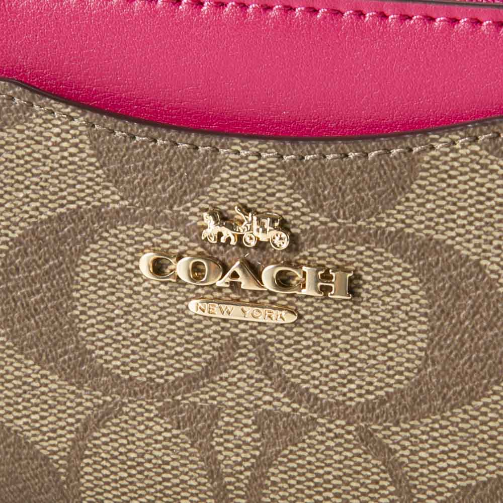 コーチ COACH 小銭入れ シグネチャー PVC キーリング付 C8275【FITHOUSE ONLINE SHOP】