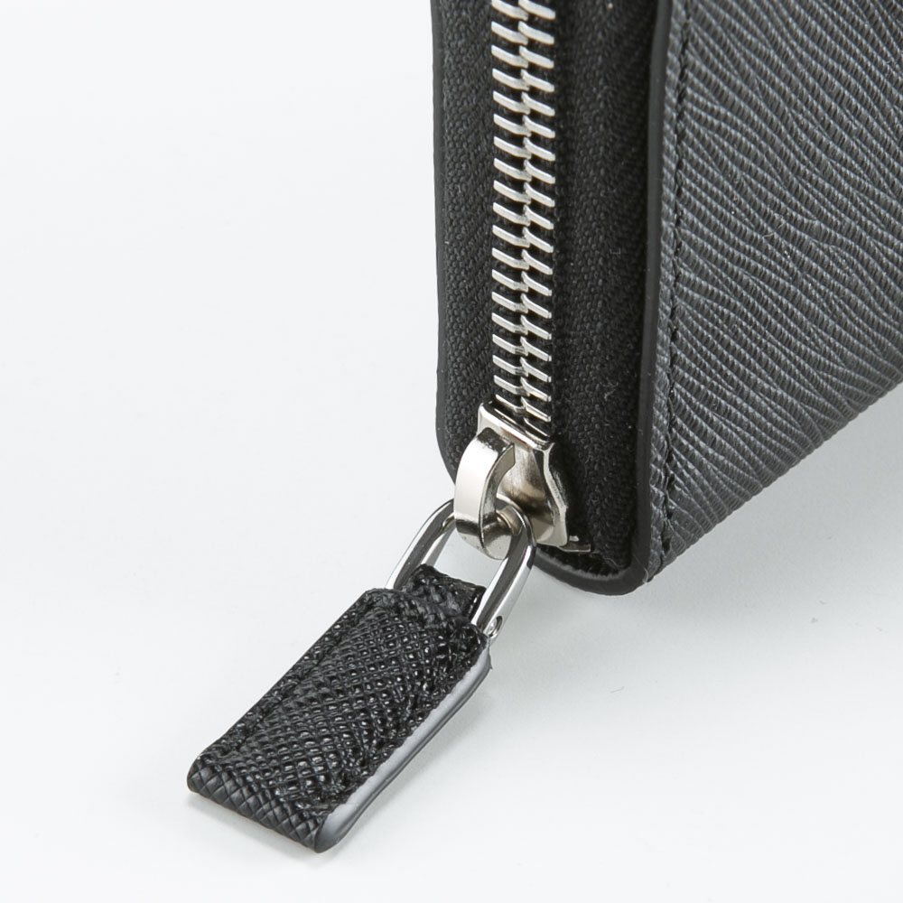 プラダ PRADA 小銭入れ SAFFIANO EMBOSSING ラウンド/NERO