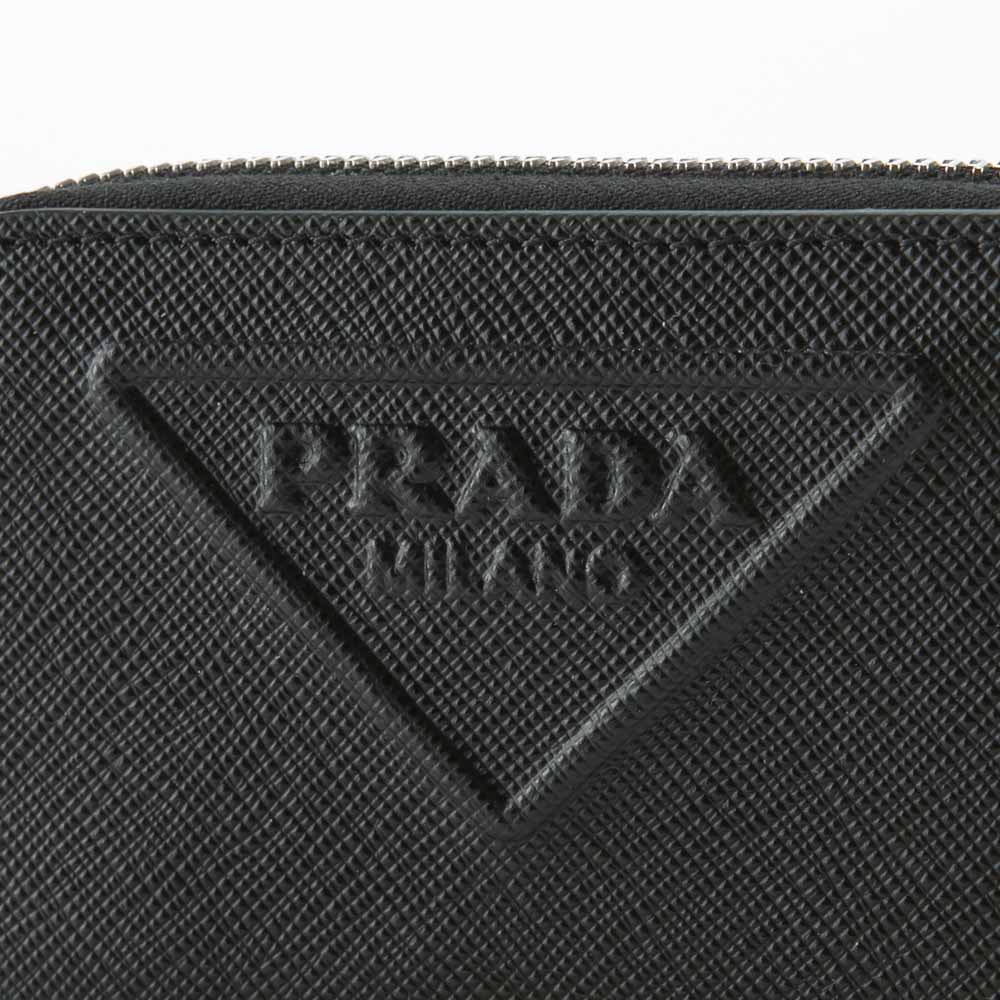 プラダ PRADA 小銭入れ SAFFIANO EMBOSSING ラウンド/NERO 2MM003-2D1Q【FITHOUSE ONLINE SHOP】