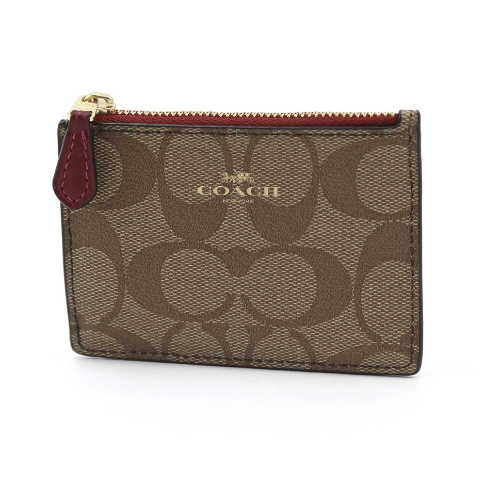 COACH OUTLET コーチアウトレット シグネPVCキーリング付小銭 F16107/IMNHK ベージュ／コンビ【FITHOUSE ONLINE SHOP】