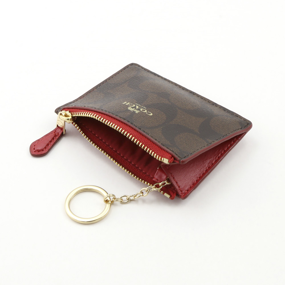 COACH OUTLET コーチアウトレット シグネPVCキーリング付小銭 F16107/IMNHK ベージュ／コンビ【FITHOUSE ONLINE SHOP】