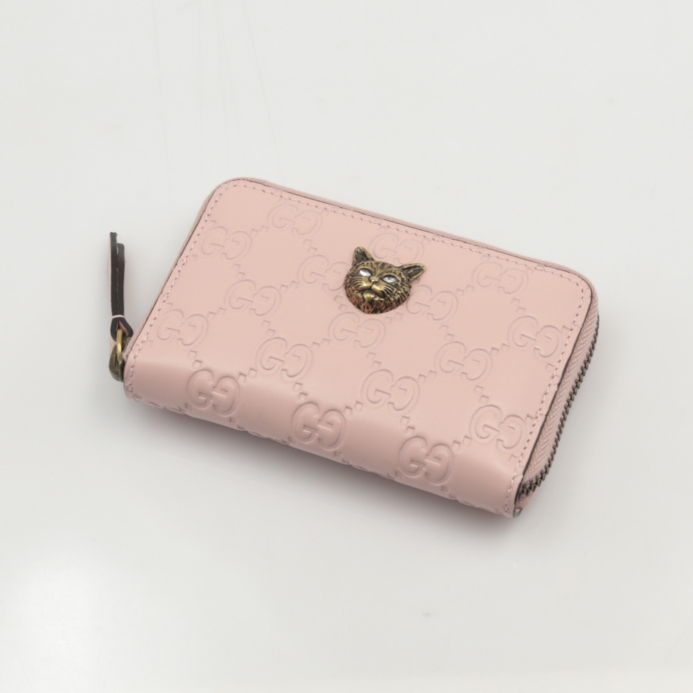 グッチ GUCCI 小銭入れ・コインケース GGシグネキャット小銭+カード