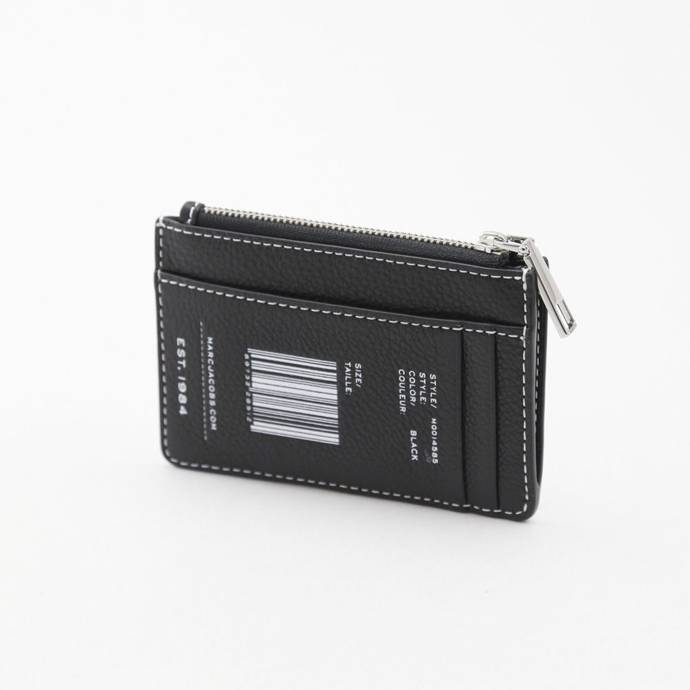 マークジェイコブス MARCJACOBS 小銭入れ+カード TEXTURED TAG小銭+カード M0014870 001-BK ブラック／ホワイト【FITHOUSE ONLINE SHOP】