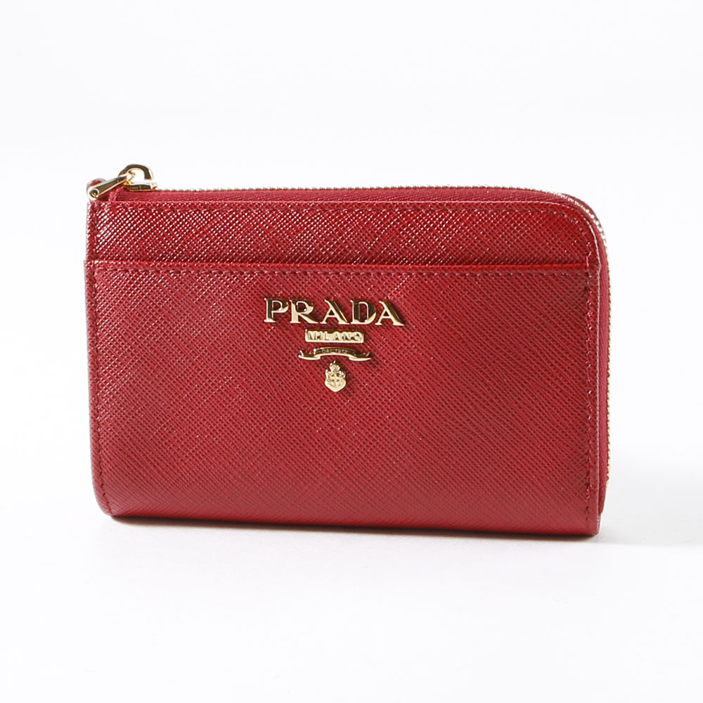 プラダ PRADA 小銭入れ SAFFIANO METAL キーポーチ/FUOCO 1PP122-QWA【FITHOUSE ONLINE SHOP】