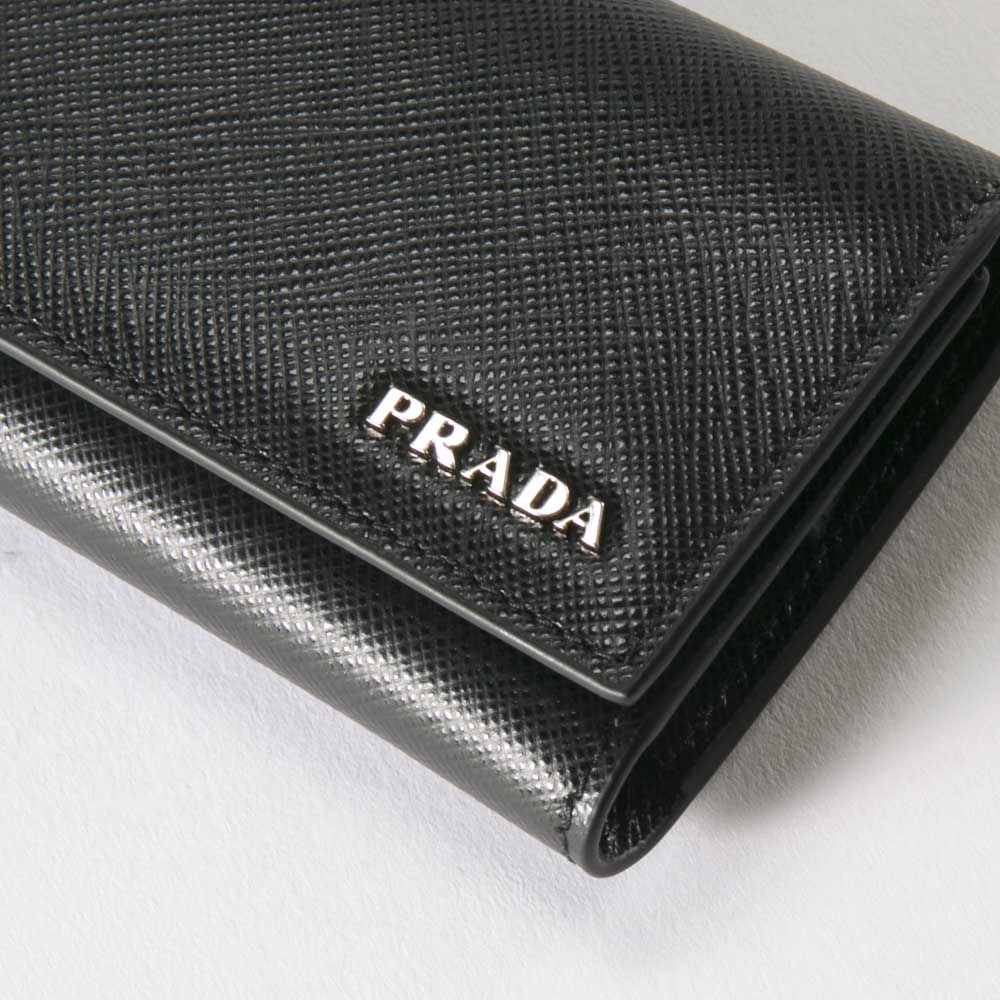 プラダ PRADA キーケース SAF.BICOLORE 6連/NERO 2PG002-C5S【FITHOUSE ONLINE SHOP】