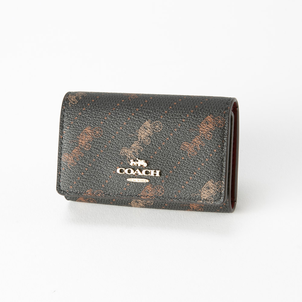 コーチ COACH ホースアンドキャリッジプリント 5連キーケースリング付 コーチ COACH ホースアンドキャリッジプリント 5連キーケースリング付