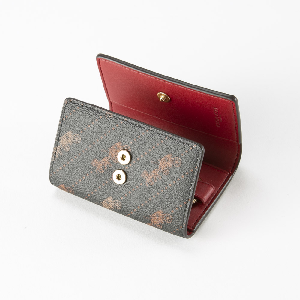 コーチ COACH ホースアンドキャリッジプリント 5連キーケースリング付 コーチ COACH ホースアンドキャリッジプリント 5連キーケースリング付
