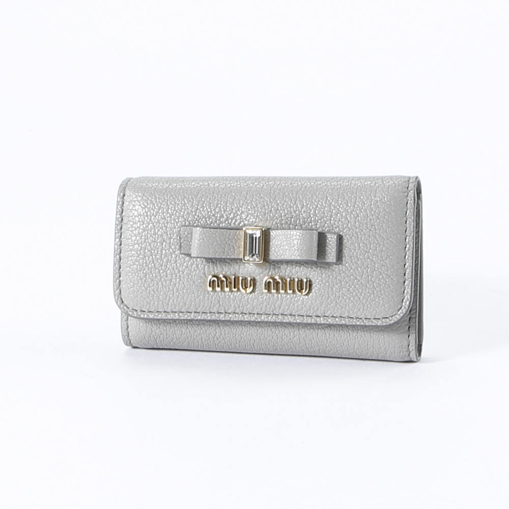 ミュウミュウ miumiu キーケース MADRAS FIO.CO 6連キーケース 5PG222 