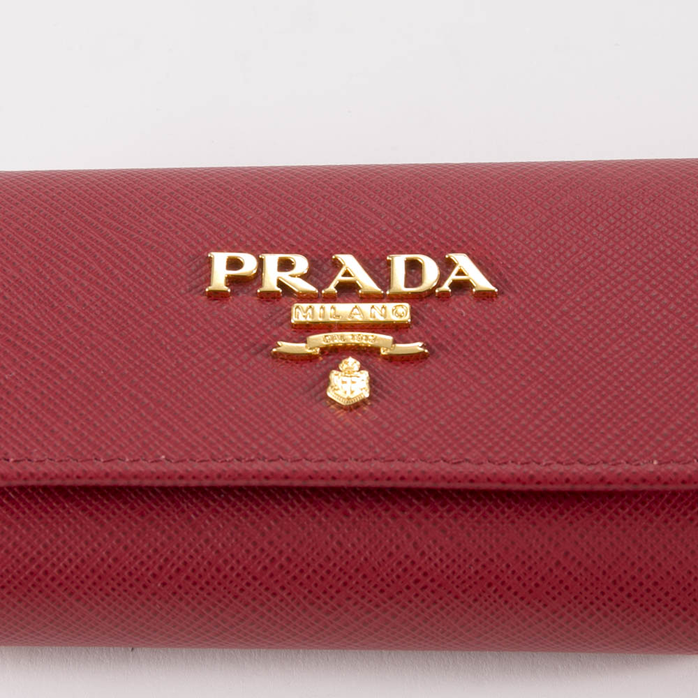 プラダ PRADA キーケース SAF.METAL 4連 KR付/FUOCO 1PG004-QWA【FITHOUSE ONLINE SHOP】