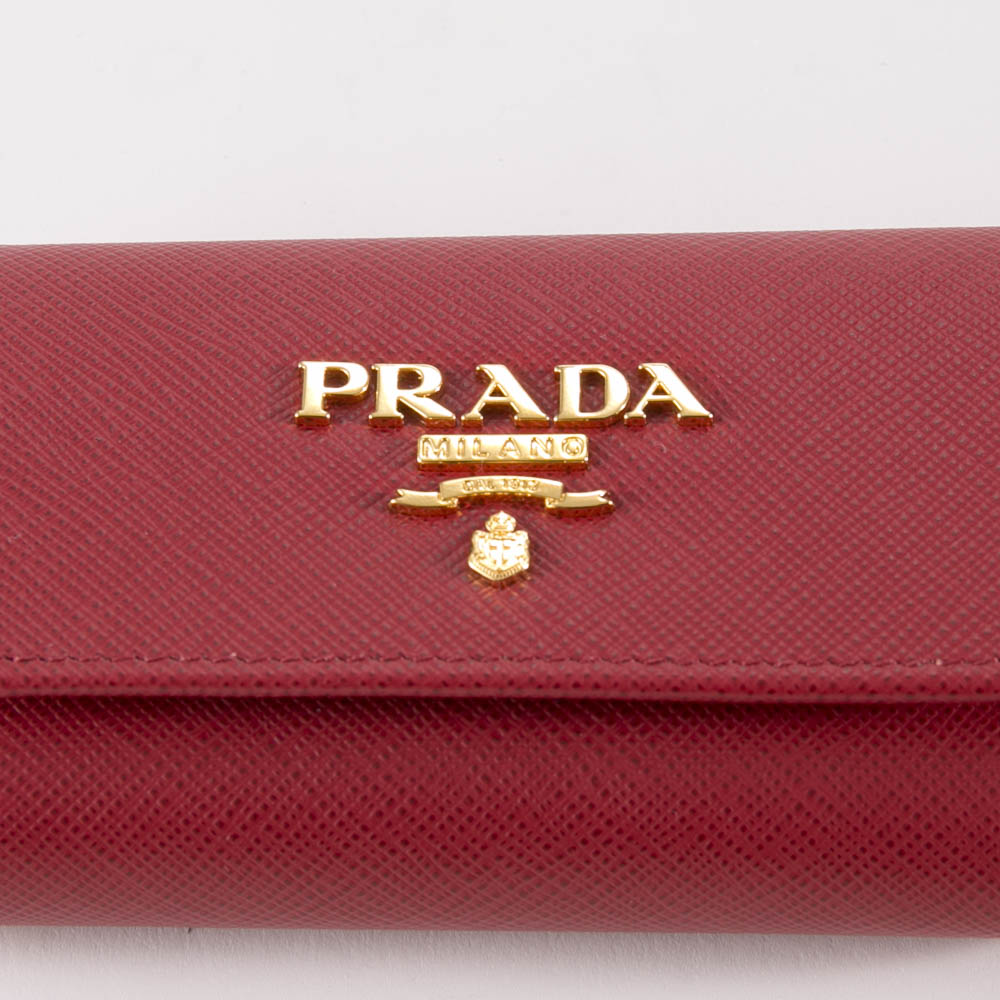 【特別SALE!!】プラダ PRADA キーケース SAF.METAL 4連 KR付/FUOCO 1PG004-QWA【FITHOUSE ONLINE SHOP】