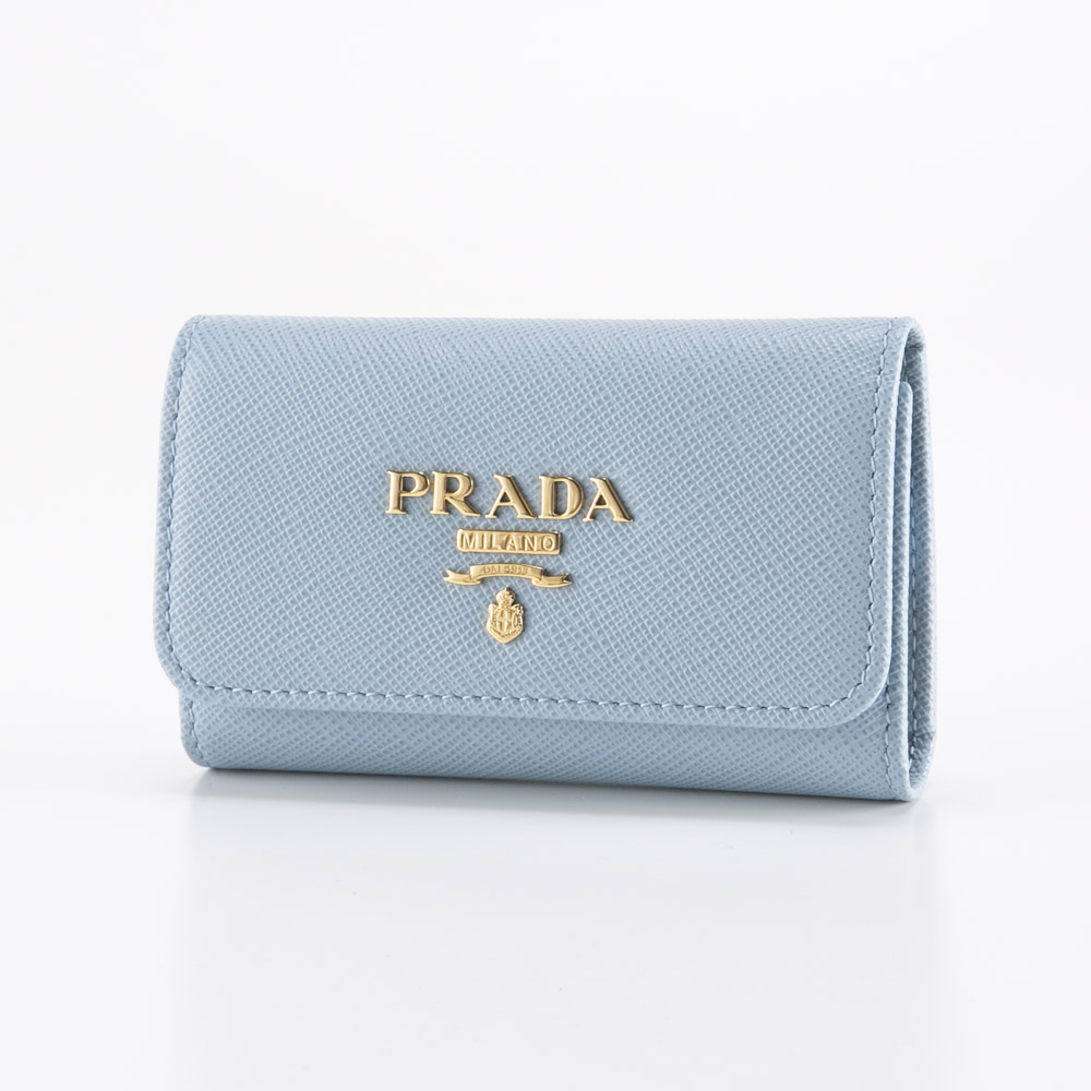 プラダ PRADA SAFFIANO MULTICOLOR 4連キーケース KR付/CELESTE+ONDA 1PG004 ZLP【FITHOUSE ONLINE SHOP】