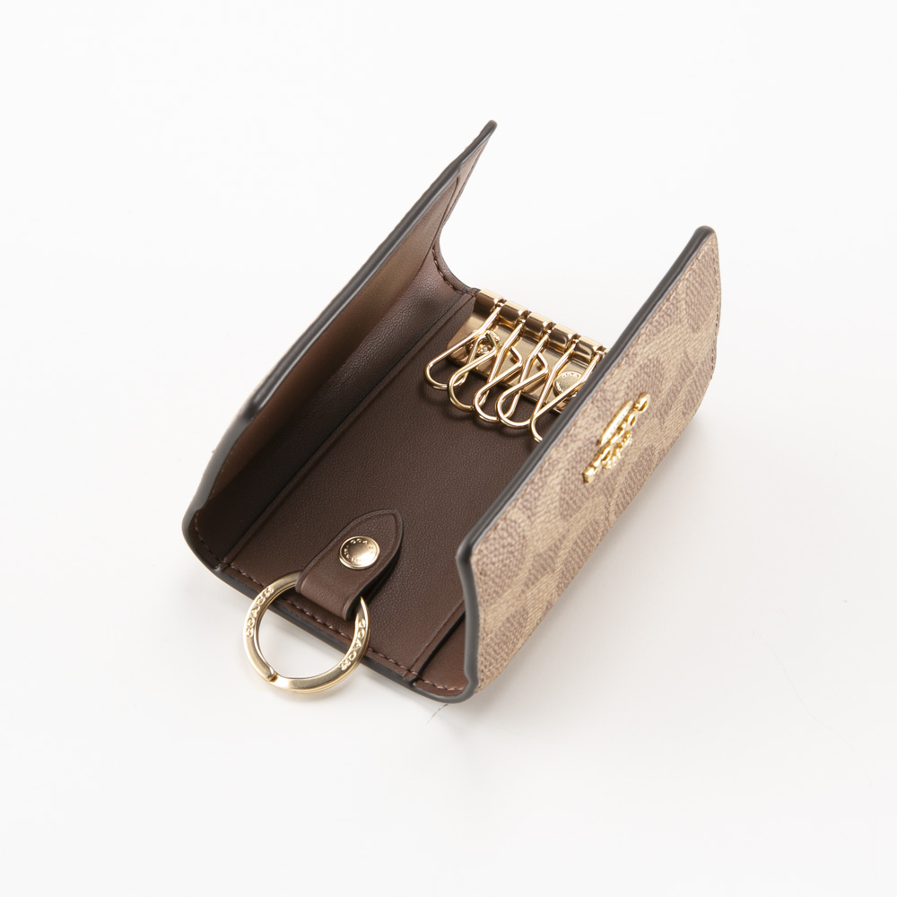 コーチ COACH シグネチャー5連キーケース キーリング付き CZ274【FITHOUSE ONLINE SHOP】