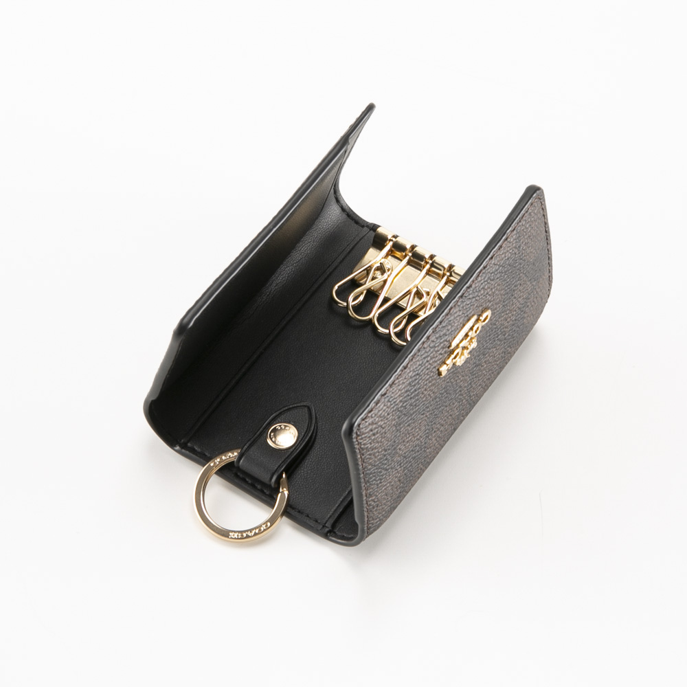 コーチ COACH シグネチャー5連キーケース キーリング付き CZ274【FITHOUSE ONLINE SHOP】