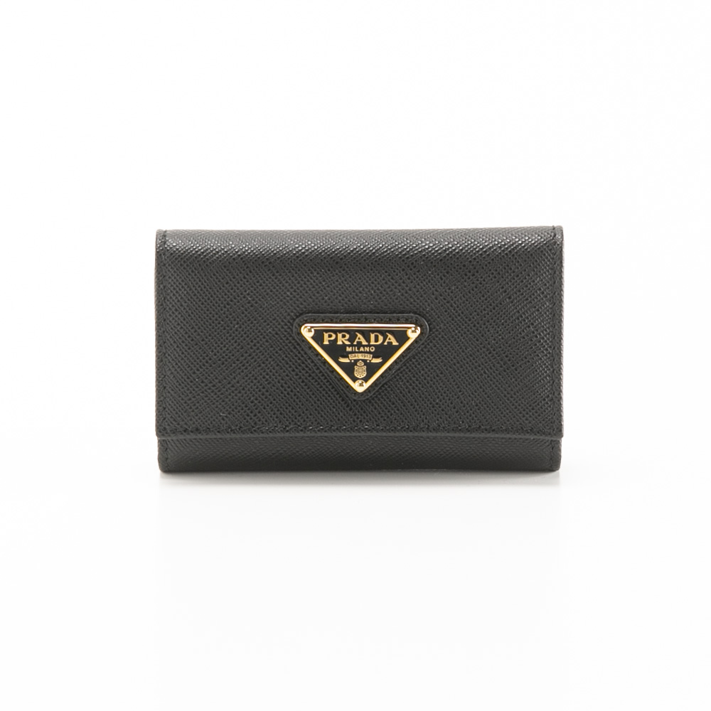 プラダ PRADA SAFFIANO TRIANGOLO 4連キーケース キーリング付き 1PG004 QHH【FITHOUSE ONLINE SHOP】