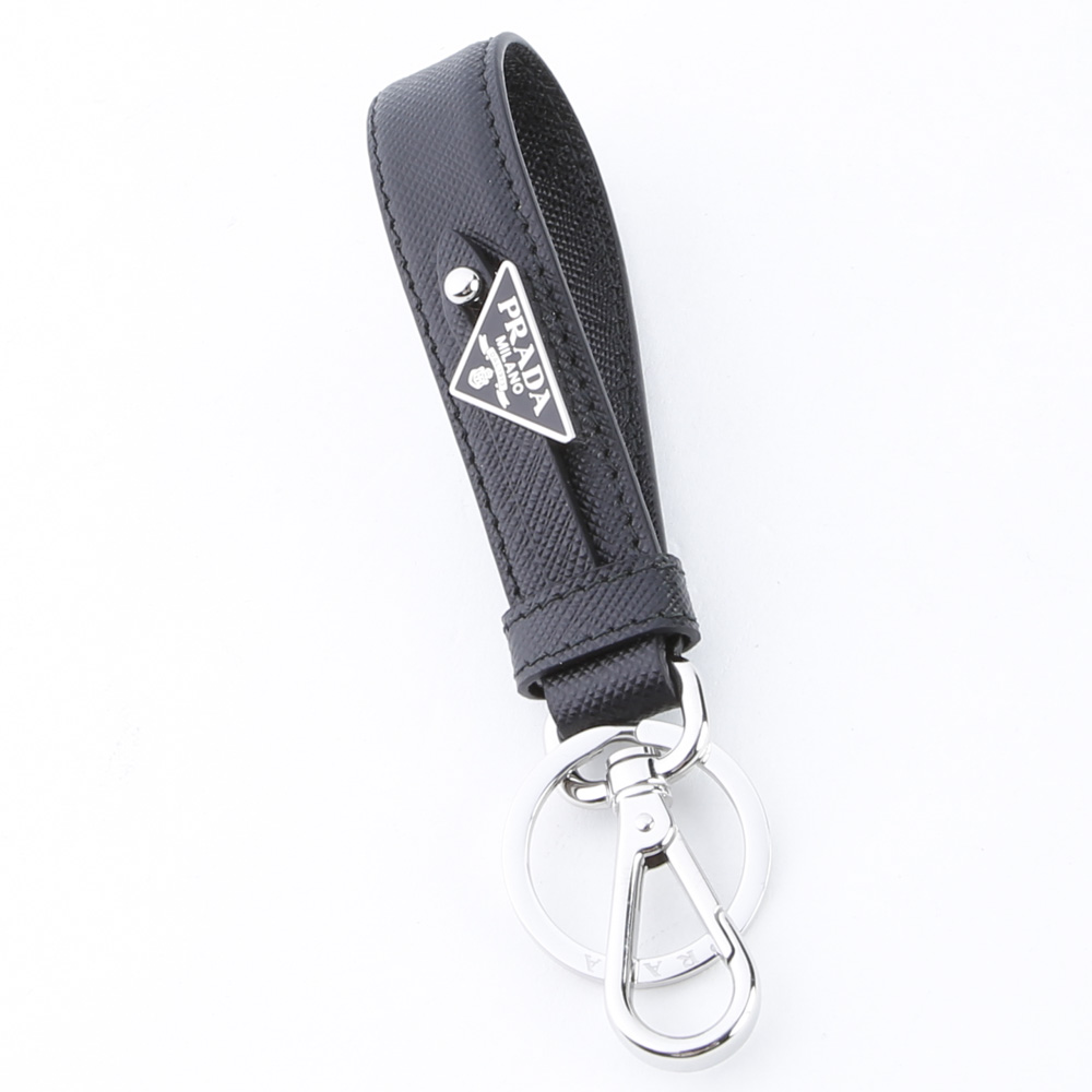 プラダ PRADA キーリング SAF.ロゴプレート付/NERO 2PP68T-053【FITHOUSE ONLINE SHOP】