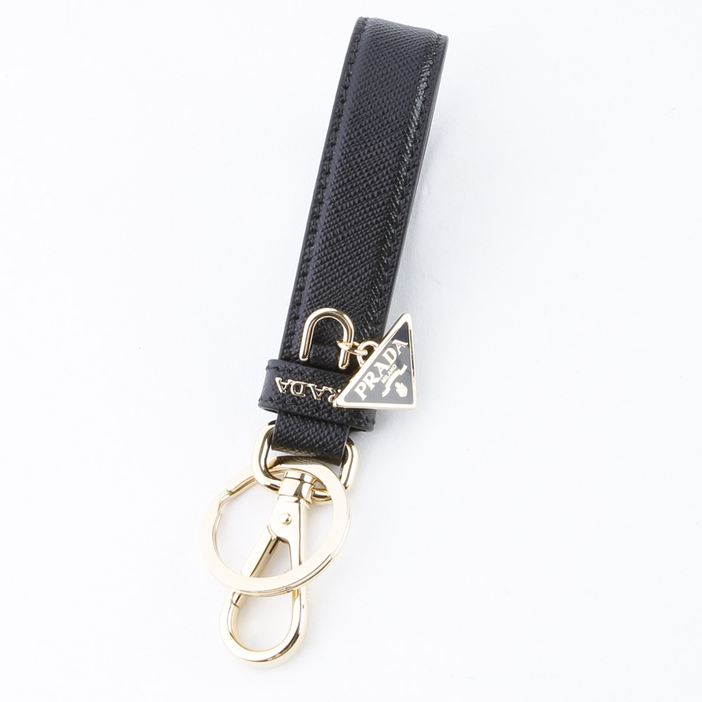 プラダ PRADA キーリング SAF.ロゴプレート付/NERO 1PP142-053【FITHOUSE ONLINE SHOP】