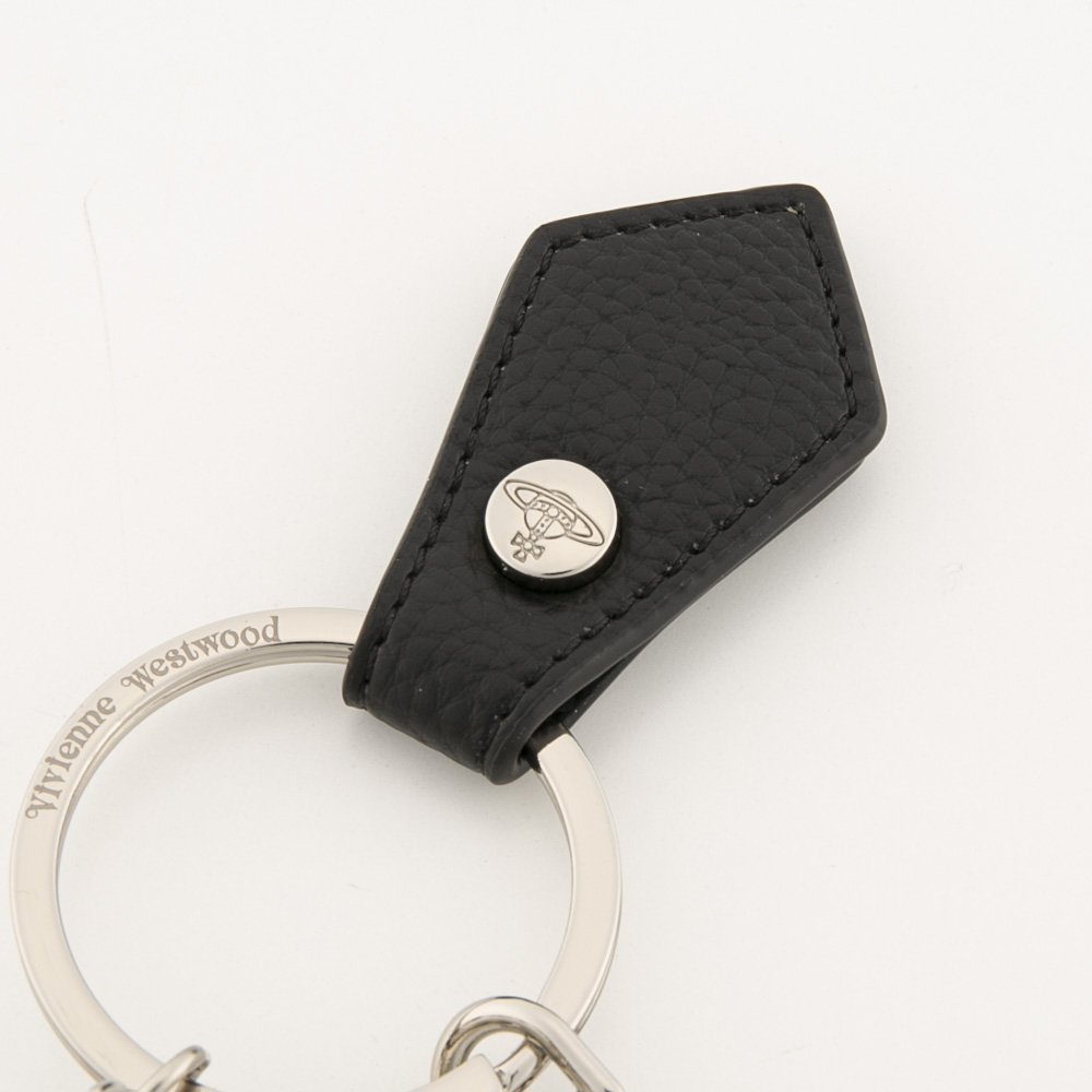ヴィヴィアンウエストウッド Vivienne Westwood METAL オーブ キーリング/BLACK PU GRAIN 8203011LU-OM0014【FITHOUSE ONLINE SHOP】