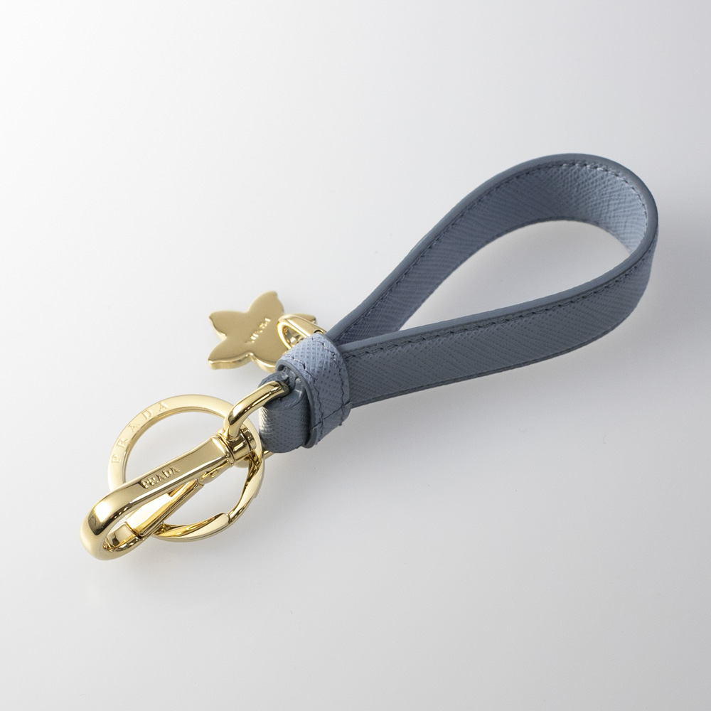 期間限定SALE!!】プラダ PRADA キーリング SAFFIANOフラワーキーリング