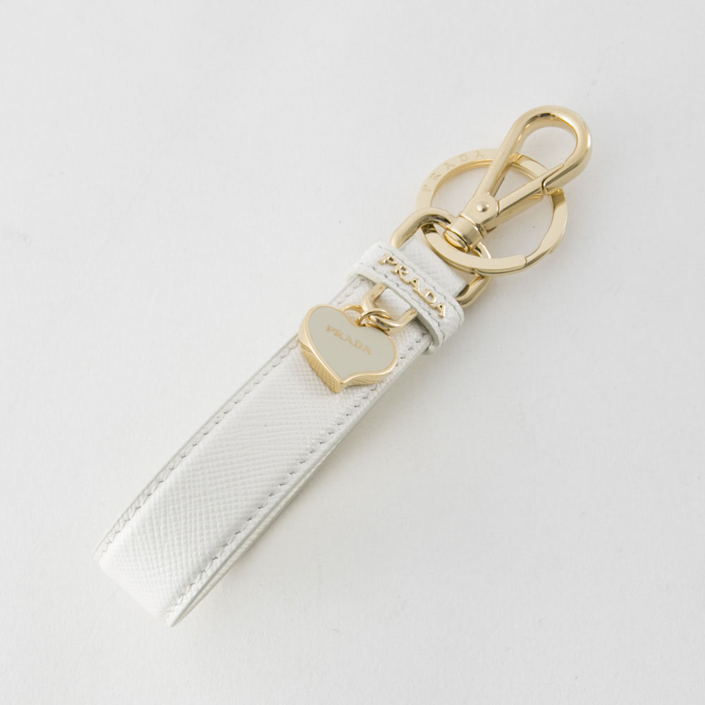 プラダ Prada Saffianoハート付ループキーリング Bianco 1pp143 053 Fithouse Online Shop フィットハウス公式オンラインショップ Fit House Online Shop