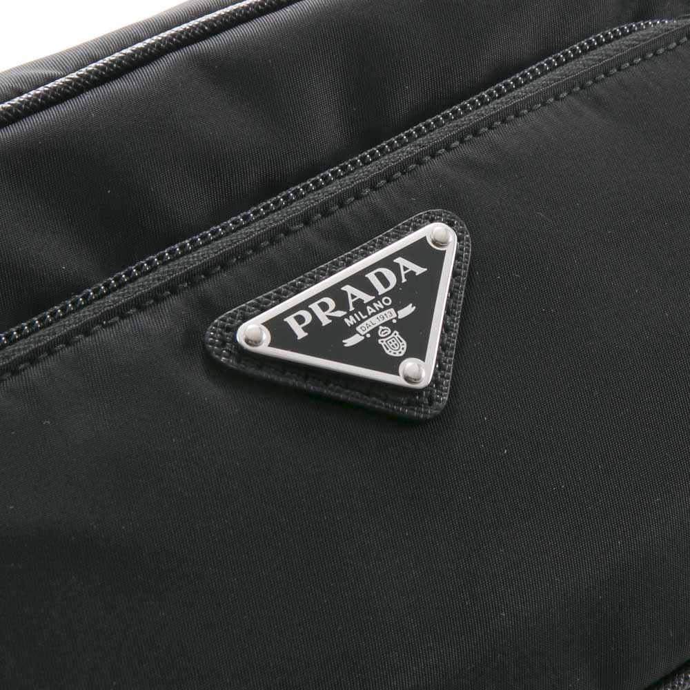 プラダ PRADA クラッチ・セカンドバッグ ReNylon+SAFFIANO ハンドル付