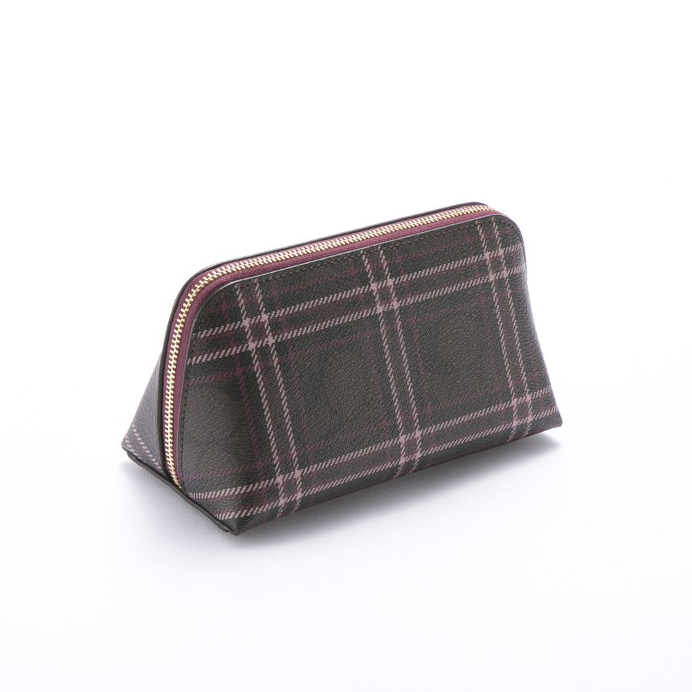 コーチ COACH PVCシグネチャーフィールドプレイドプリントチェック柄コスメポーチ F87790【FITHOUSE ONLINE SHOP】